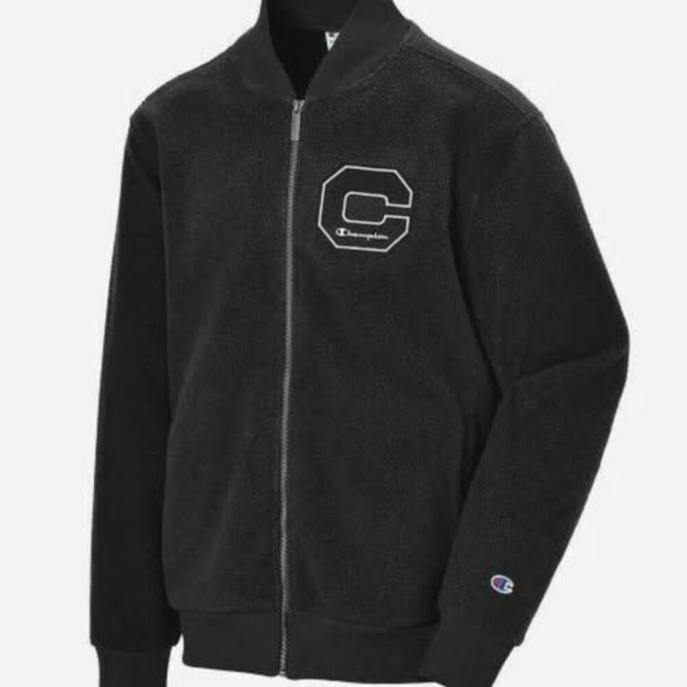 Champion Men's Heritage Sherpa Jacket w/Felt Block C Logo XL